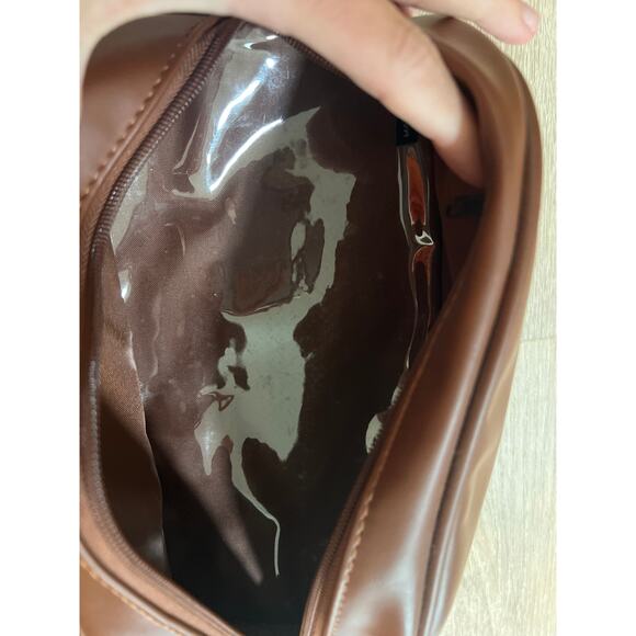 Penguin Original Mens Brown Travel Kit Accessory Bag NWT MSRP $49.50 Dopp Kit - Picture 5 of 5